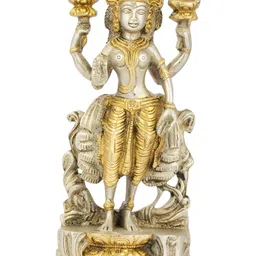 Exotic India Silver-Toned Religious Idol Showpiece-28