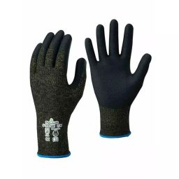Showa S-TEX 581 Black Kevlar Cut Resistant Work Gloves Size 8 Nitrile Foam Coating, SHOS5813-image-91