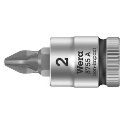 WERA BIT SOCKET, POZIDRIV, PZ2, 28MM, 8755 2 X 28MM-57