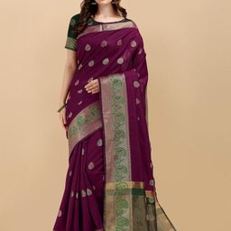 Areca Designer Ethnic Motifs Zari Banarasi Saree-image-40