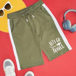 Pantaloons Junior Capulet Olive Cotton Printed Shorts-image-72
