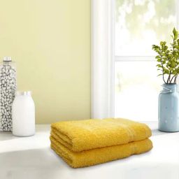 Welspun Anti-Bacterial Sunray Yellow Cotton 380 GSM Hand Towel - Set of 2-image-42