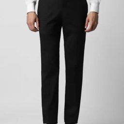 Van Heusen Black Slim Fit Trousers-image-73