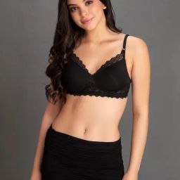 Clovia Black Non Wired Padded T-Shirt Bra-image-83