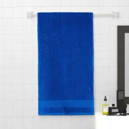 Spaces Day2Day Cobalt Blue Cotton 400 GSM Ladies Bath Towel-image-58