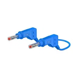 Staubli PVC TEST LEAD, BLUE, 1M, 600V, 32A, 66.9407-100-23-47