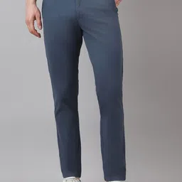 Richlook Men Textured Smart Trousers-image-68