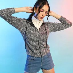 Campus Sutra Grey Self Pattern Sweatshirt-picture-28