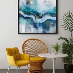 999Store Blue & White 1 Piece Canvas Other Wall Paintings-image-61
