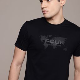 FCUK Men Printed Embellished Pure Cotton T-shirt-image-26
