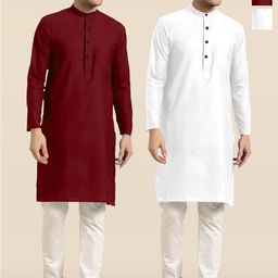 TIGER SNAKE Selection Of 2 Thread Work Mandarin Collar Straight Kurta-image-68