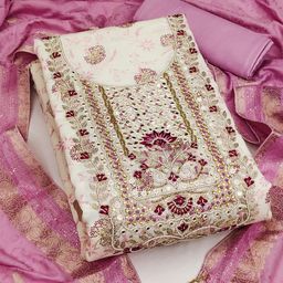SHADOW & SAINING Semi-Stitched Dress Material-image-43