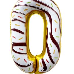 Shopperskart 0 Candy Donut Theme 32 inch Number Toy Foil Balloon Helium Quality For Birthday Party Decoration - Multicolor-image-40