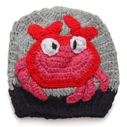 MayRa Knits Crab Detailed Hand Knitted Cap - Grey-picture-35