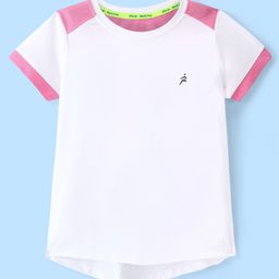 Pine Active High Stretch Skin Friendly Half Sleeves T-Shirt -White-image-50