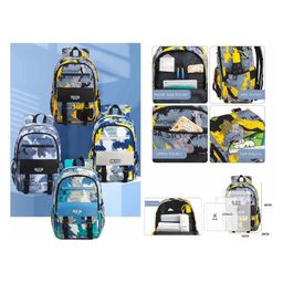 Sanjary Casual Design & Comfortable Shoulder School Backpack for Kids color design may vary - Height 18 Inch-image-29