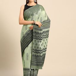 BUTA BUTI Floral Printed Pure Cotton Saree-picture-9