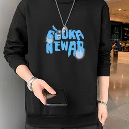 StyleCast x Revolte Men Typography Printed Round Neck Sweatshirt-picture-31