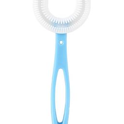 The Cheeky Kidzz Baby 2 Soft Fruit Shape Silicone Teethers With 2 Fruit Soothers Nibblers And 2 U-Shape Toothbrushes BPA Free (Blue & Pink) image 3
