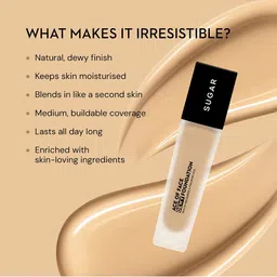 SUGAR Cosmetics Ace Of Face Dewy Foundation With 5% Niacinamide - 30 ml - Vanilla Latte 07 image 3