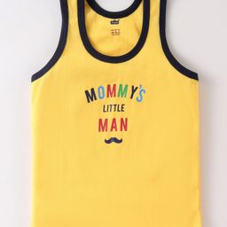 Simply Sinker Sleeveless Sandos Text Print Pack of 3- Multicolour image 4