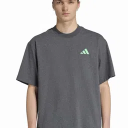 ADIDAS Men Typography Printed Round Neck Cotton Relaxed Fit T-shirt-picture-3