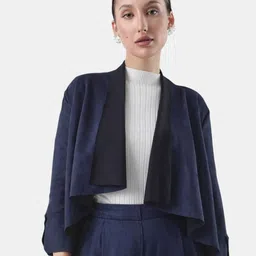 RAREISM Women Collarless Solid Tailored Jacket-picture-22