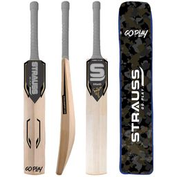 STRAUSS Unisex Pack of 3 Grand Standard Leather Ball Bat For Cricket-image-45