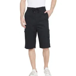 Hypernation Black Cotton Shorts-92
