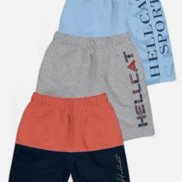 HELLCAT Kids Multi Printed Shorts (Pack Of 3)-image-74