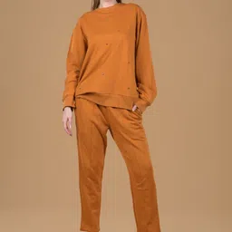 Antimony Round Neck Embellished Sweatshirt with Trouser-image-81