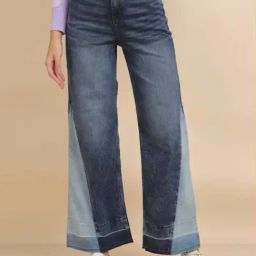 Allen Solly Navy Color-Block Mid Rise Jeans-image-57