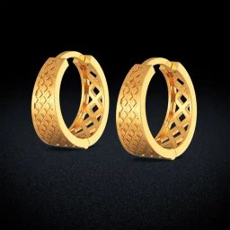 Joyalukkas 22k Serenity Gold Men Earring for Men-image-10