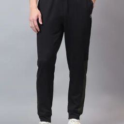 Cantabil Black Regular Fit Joggers-image-88