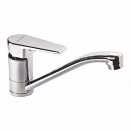 PLUMBER Single Lever Deck Mounted Sink Mixer with 450 mm Long Flexible Connector, ARA-3300-27