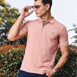 Thomas Scott Pink Regular Fit Polo T-Shirt-image-84