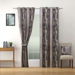 Swayam Sigma 9 ft. Eyelets Long Door Curtains - Set of 2-86