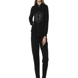 Sweet Dreams Black Embellished Sweatshirt With Trackpants-image-64