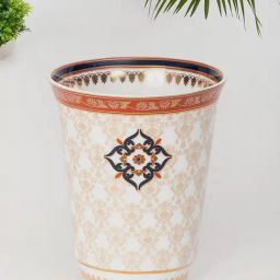 Fabindia Home Jodha Block Print Beige Multicolor Glass-image-11