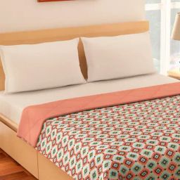 Living Scapes by Pantaloons Peach Cotton 200 GSM Quilts Rajais-23