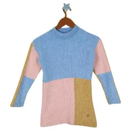 Monte Carlo Kids Sky Blue Printed Sweater-image-35
