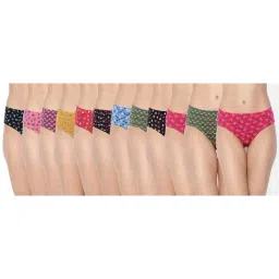 Dollar Missy Multicolor Printed Hipster Panty (Pack  of 12)-image-37