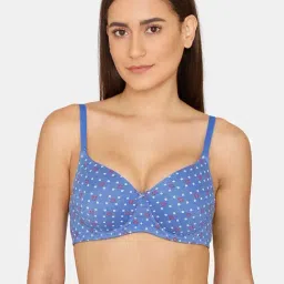 Rosaline by Zivame Blue Under Wired Padded T-Shirt Bra-picture-31