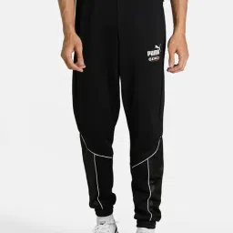 Puma Black Regular Fit Joggers-image-65