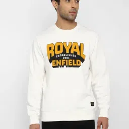 Royal Enfield White Round Neck Sweatshirt-picture-11