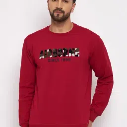 Duke Red Regular Fit Printed Sweatshirt-picture-13