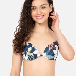 Clovia Blue Floral Padded T-Shirt Bra-image-58