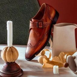 Saint G Men's Gerardo Tan Monk Shoes-image-66