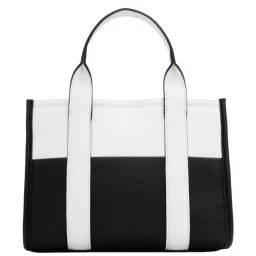 Call It Spring Black & White Color Block Handbag image 1