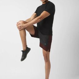 Van Heusen Flex Grey Regular Fit Colour Block Shorts image 5